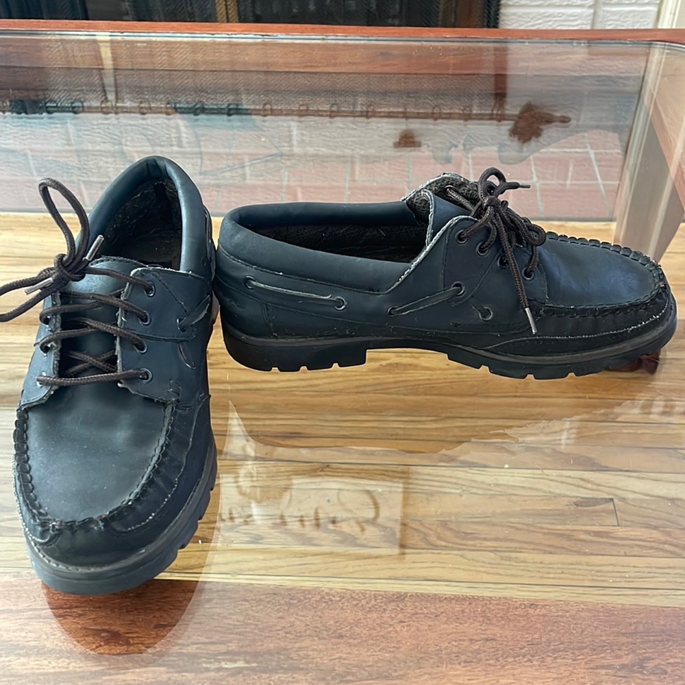 Rugged Original Outback Men's Sz 8 W Loafers Shoes Black